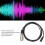 Cable hembra de 3,5 mm a macho XLR, 1,5 m/4,9 ft 9
