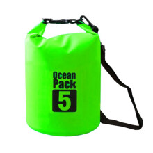 (Green,5L(Single Shoulder Strap))2l30l Pvc Waterproof Dry Bag Sack Ocean Pack Floating Boating Kayaking Camping