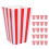 Popcornskopar Pappersbehållare Retro Randiga 25Pcs 10
