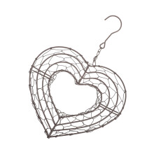 Heart Shaped Wreath Wire Frame Decorative Hanging Planter Succulent
