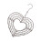 Heart Shaped Wreath Wire Frame Decorative Hanging Planter Succulent 1