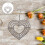 Heart Shaped Wreath Wire Frame Decorative Hanging Planter Succulent 4