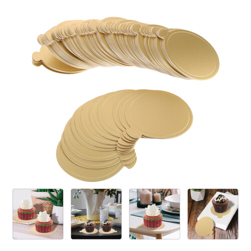 100Pcs Mini Kaksplattor Av Papp För Mousse Frukost 1