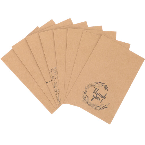 16 Set Tack Kort Av Kraftpapper För Present Hälsokort 2