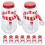 10 Set Snömanneformade Dryckesflaskor Jul Med Halsdukar 1