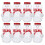 10 Set Snömanneformade Dryckesflaskor Jul Med Halsdukar 9