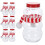 10 Set Snömanneformade Dryckesflaskor Jul Med Halsdukar 10