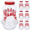 10 Set Snömanneformade Dryckesflaskor Jul Med Halsdukar 2