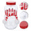 10 Set Snömanneformade Dryckesflaskor Jul Med Halsdukar 3