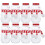10 Set Snömanneformade Dryckesflaskor Jul Med Halsdukar 4