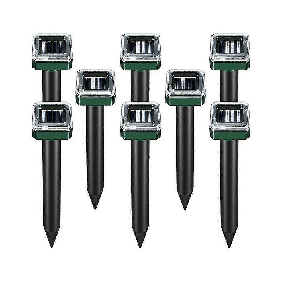 Kikidex (As Show, One Size) 8 Pack Solar Powered Snake Repellent For Outdoors,Ultrasonic Snake Repellent,Solar Snake Repellent For Outdoors