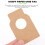 100Pcs Kraftpappers Etiketter För Vinflaskor Vinställ 8