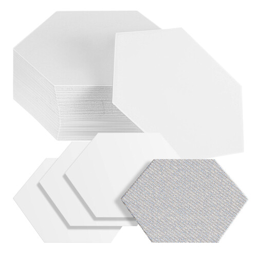 100 Pcs Hexagon Quiltingmallar, Papperspajsmallar För