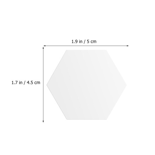 100 Pcs Hexagon Quiltingmallar, Papperspajsmallar För 1