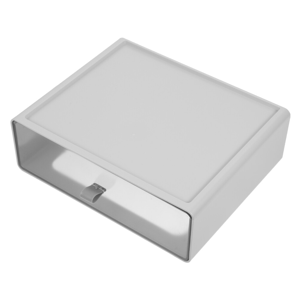 Solustre Grey Desktop Storage Drawer Organizer For Cosmetics