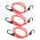 3pcs Cargo Tensioner Belts Binding Tools Elastic Cords With Hooks 4