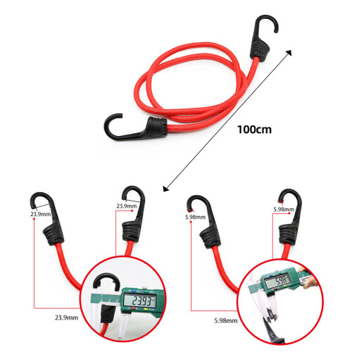 3pcs Cargo Tensioner Belts Binding Tools Elastic Cords With Hooks 1