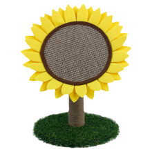 1Pc Green Sunflower Cat Claw Toy Scratching Post Durable Sisal Board