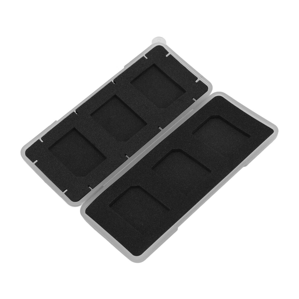 6 Slots Portable Shockproof Memory Card Storage Case For SDHC MMC Micro Memory Cards Grey Travel Organizer-image-OPC-PMHT5PY-NEW