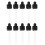 15Pcs Plastlock För Glaskikare Med Dropppipett Aromaterapi 1