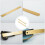 2Pcs Golden Brass Straight Ruler Creative Study Accessory Multi-Use 8