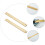 2Pcs Golden Brass Straight Ruler Creative Study Accessory Multi-Use 10