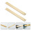 2Pcs Golden Brass Straight Ruler Creative Study Accessory Multi-Use 5