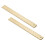 2Pcs Golden Brass Straight Ruler Creative Study Accessory Multi-Use 7