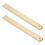 2Pcs Golden Brass Straight Ruler Creative Study Accessory Multi-Use 3