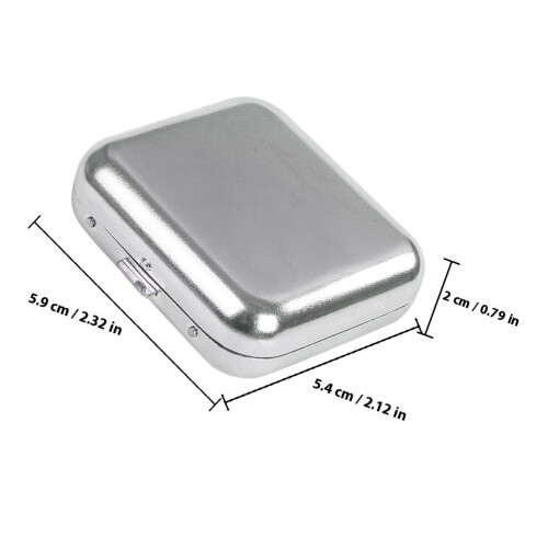 Mini Metall Askfat Med Lock, Bärbar För Utomhusbruk 1