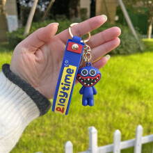 (Blue1)Huggy Wuggy Fidget Toy coquelicot jouet jeu figurine pendentif porte-clés cadeau décompression
