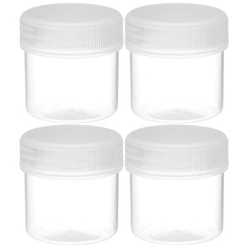 6St Plasthinkar Med Lock För Färgförvaring 30 Ml