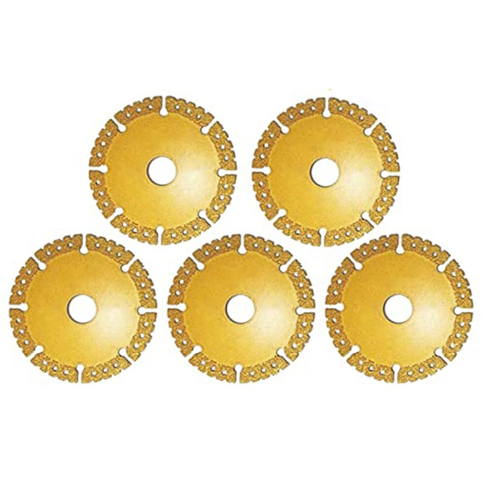 Indestructible Disc 2.0 For Grinder - 5-Pack Gold, For Smooth Cutting And Chamfering, Compatible With Angle Grinders 9067246424886