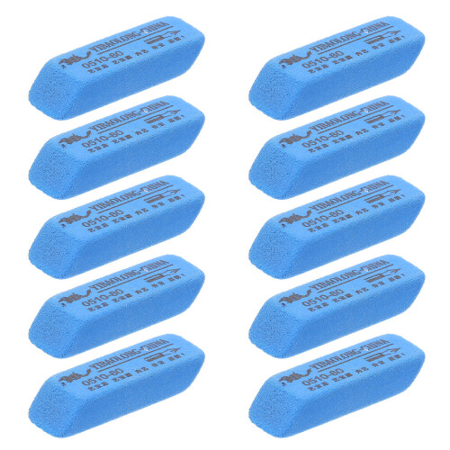 10Pcs Hållbara Fret Radergummi För Gitarrsträngar Blå