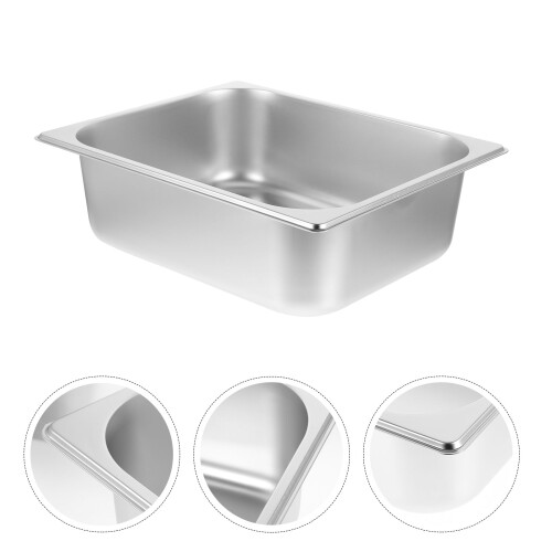 Stainless Steel Matbehållare Kapacitet Buffépanna 2