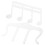 Musiknotklykor För Piano Och Gitarr – 2St Notbladshållare 5