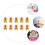20Pcs Ullfilt Diy Handgjord Bi Accessoarer Hatt 8