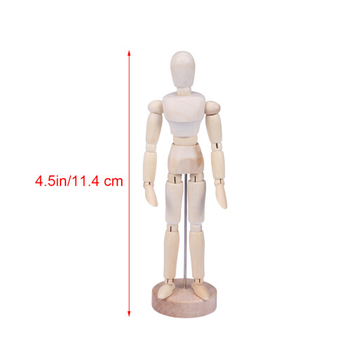 Fogar Person Modell Fotoprop Träkonst Handikraft Present 1