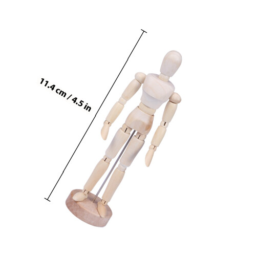 Fogar Person Modell Fotoprop Träkonst Handikraft Present 2