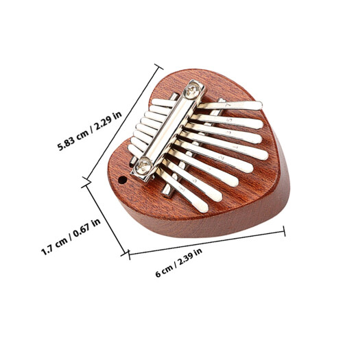 Bärbar Kalimba 8 Tangenter Musikinstrument 1