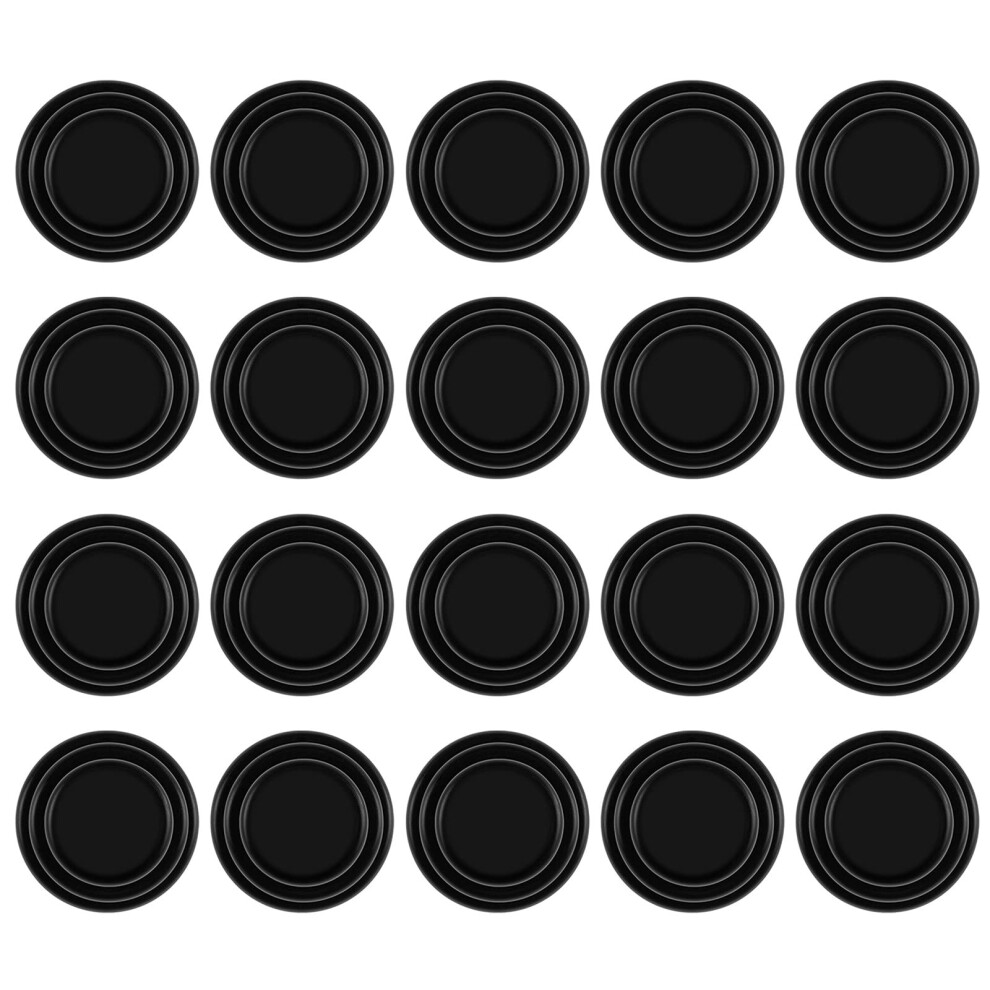 Car Door Anti-Collision Silicone Pad For Car Door Hood Trunk Noise Reduction 20 Pack Soundproof Sticker Black 9105992811045