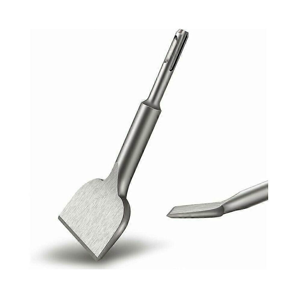 Kikidex (As Show, One Size) Sds Plus Tile Chisel, 165Mm X 75Mm High Quality Enlargement Series, Chiseled Curved Tile Chisel For Ceramics And Floor Tiles