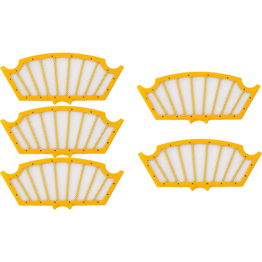 Kikidex (As Show, One Size) 5-Pack Air Filter For Irobot 81502 Fits Roomba 510 530 535 540 550 560 570 580 610 630 660 562 581 582 511 531 532 533