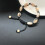 (As show, One size) Shell bracelet, hand braided adjustable anklet 4