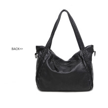 Damentasche aus PU-Leder, Crossbody, 47 cm x 34 cm x 33 cm, Stylische Schultertasche