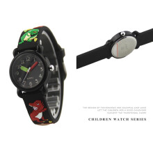 3D Cartoon Dinosaur Car Kids Waterproof Quartz Watch, 27mm Dial