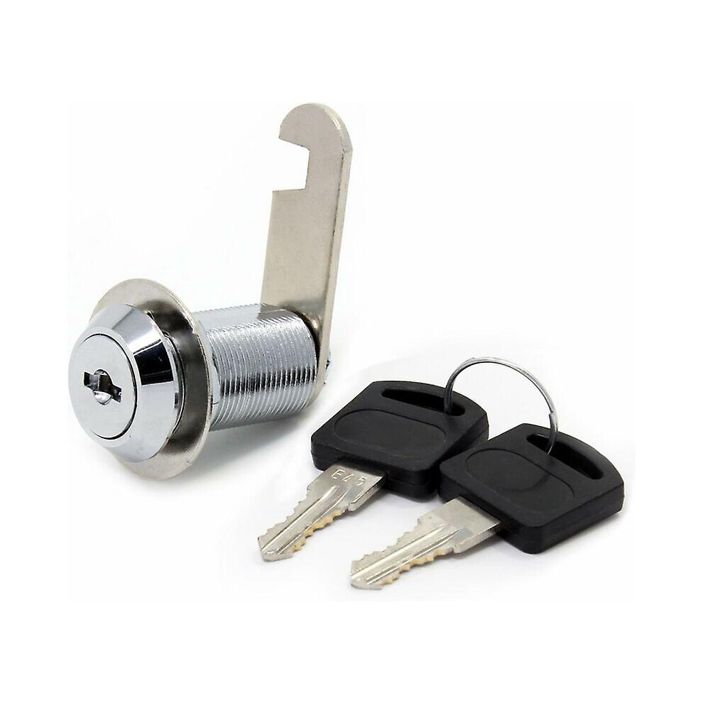 Kikidex (As Show, One Size) 30Mm Stainless Steel Mailbox Security Lock With Matching Keys, 30Mm Drawer Lock