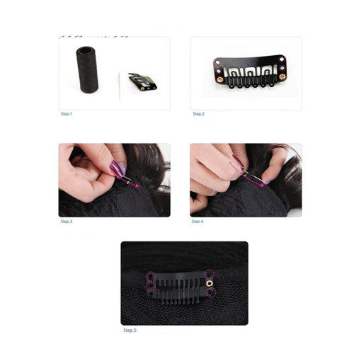 100Pcs/ -Form Snabbfästen För Hår Extensions, Peruker, Baretter, Hattar