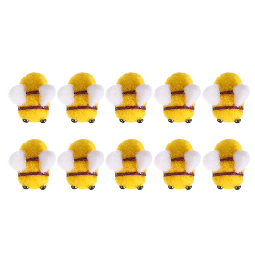 20Pcs Ullfilt Diy Handgjord Bi Accessoarer Hatt 2