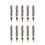 10Pcs Kärnstift -Style Däckkärna För Släpphjul (Silver) 1